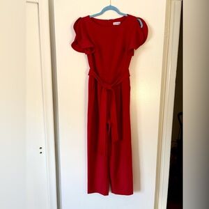 Calvin Klein women’s red jumpsuit